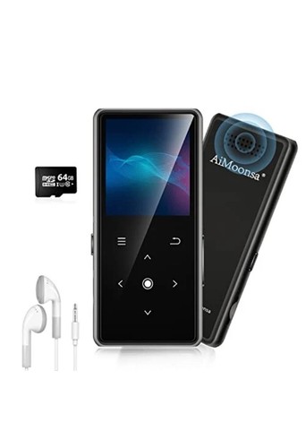 64GB MP3 Player mit Bluetooth 5.2, Musikplayer mit integriertem HD
