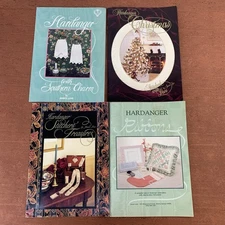 Lot Of 4 Vintage Norwegian Hardanger Embroidery Pattern Booklets Janice Love