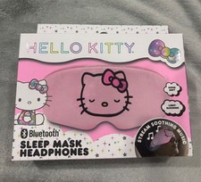 HELLO KITTY WIRELESS BLUETOOTH EYE MASK SLEEP MASK PLAYS STREAMING USB Charger