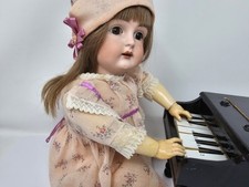 Piano Toy Baby Grand  Bench To Display With Dolls Or Musical Play Prop