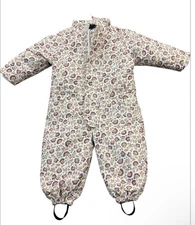 Rylee + Cru Snow Ski Suit 18-24mth One Piece Pink Floral No Hood Winter