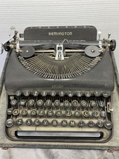 Vintage Remington Rand Envoy Typewriter with Glass Keys Keys Work original box thumbnail