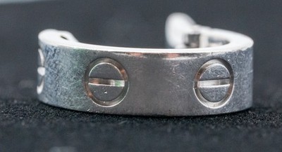 Cartier Love Hoop Single Earring Classic Model 18K White Gold | eBay