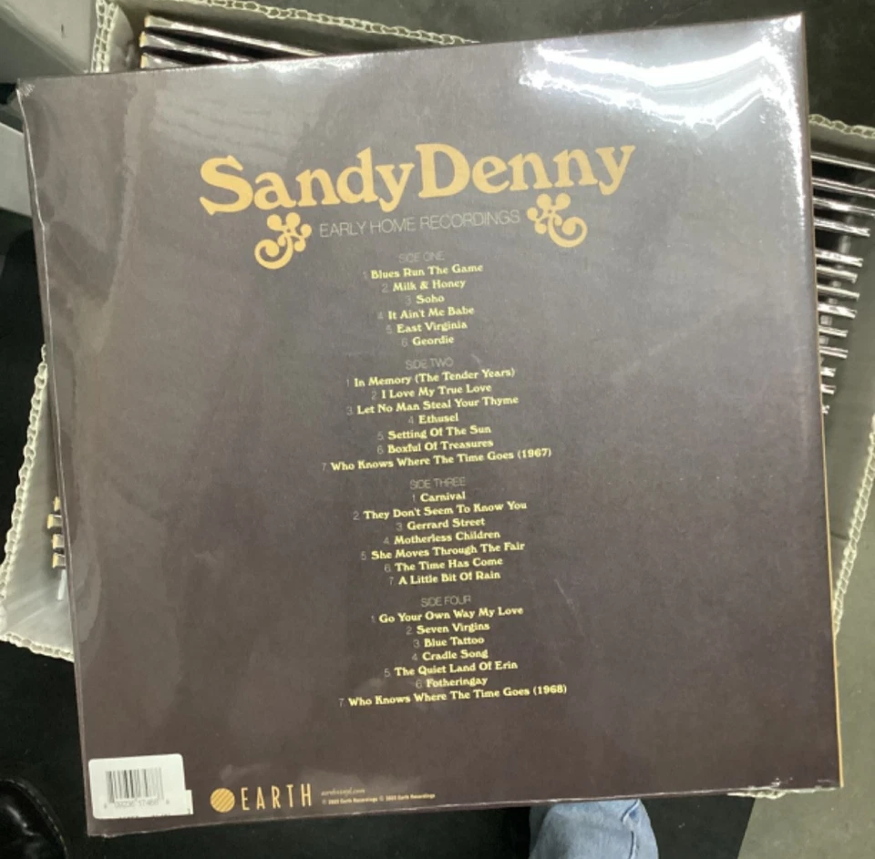 Sandy Denny - Early Home Recordings LP Vinyl SEALED Limited Edition Gold Color - Image 2 of 2