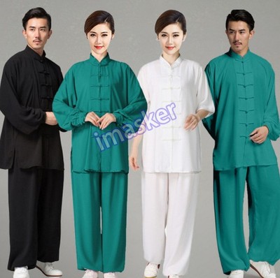 Unisex Chinese Tai Chi Clothing Kung Fu Wushu Martial Arts Suit Exercise Uniform