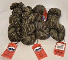 LOT of 4 Skeins Plymouth Yarn Happy Feet Color #01 Superwash Merino Wool Sock 