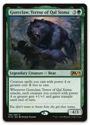 Goreclaw, Terror of Qal Sisma #186 (LP) Core Set 2019 M19 Magic MTG