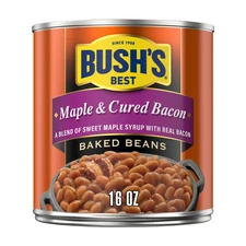 Bush's Maple and Cured Bacon Baked Beans, Canned Beans, 16 oz Can