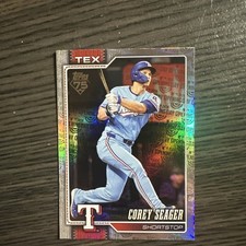 2026 Topps Series 1 Celebration Corey Seager Opening Day Foil #96 Rangers