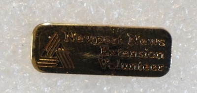 Newport News Extension Volunteer Pinback Button Small Rectangular