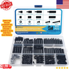 M3 Nylon Standoff Kit 350pcs Male Female Hex Spacers Screws Nuts PCB