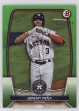 2023 Bowman Neon Green 33/399 Jeremy Pena Jeremy Peña #77 15wb