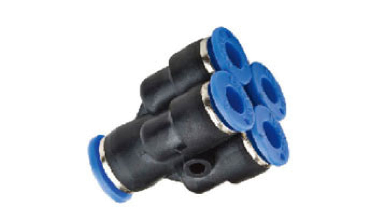 Plastic Y-plug splitter 8-4x6, 141.0806 /T2UK