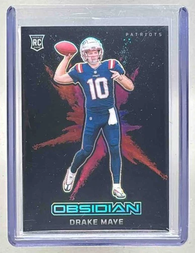 Drake Maye 2024 Panini Obsidian Black Color Blast Rookie RC SP SSP