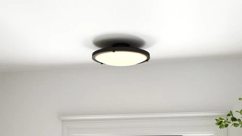 Quoizel QSF6784 Donne 16"W LED Semi-Flush Bowl Ceiling Fixture - Nickel - Picture 3 of 12