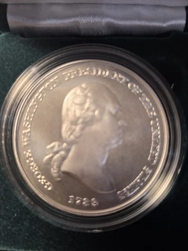George Washington Presidential Silver Medal - 1 oz 99.9 SILVER with COA/BOX