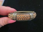 Heidi Daus Set 3 Orange Swarovski Crystal Hinged Bracelet & Ring & Clip Earrings — photo 10