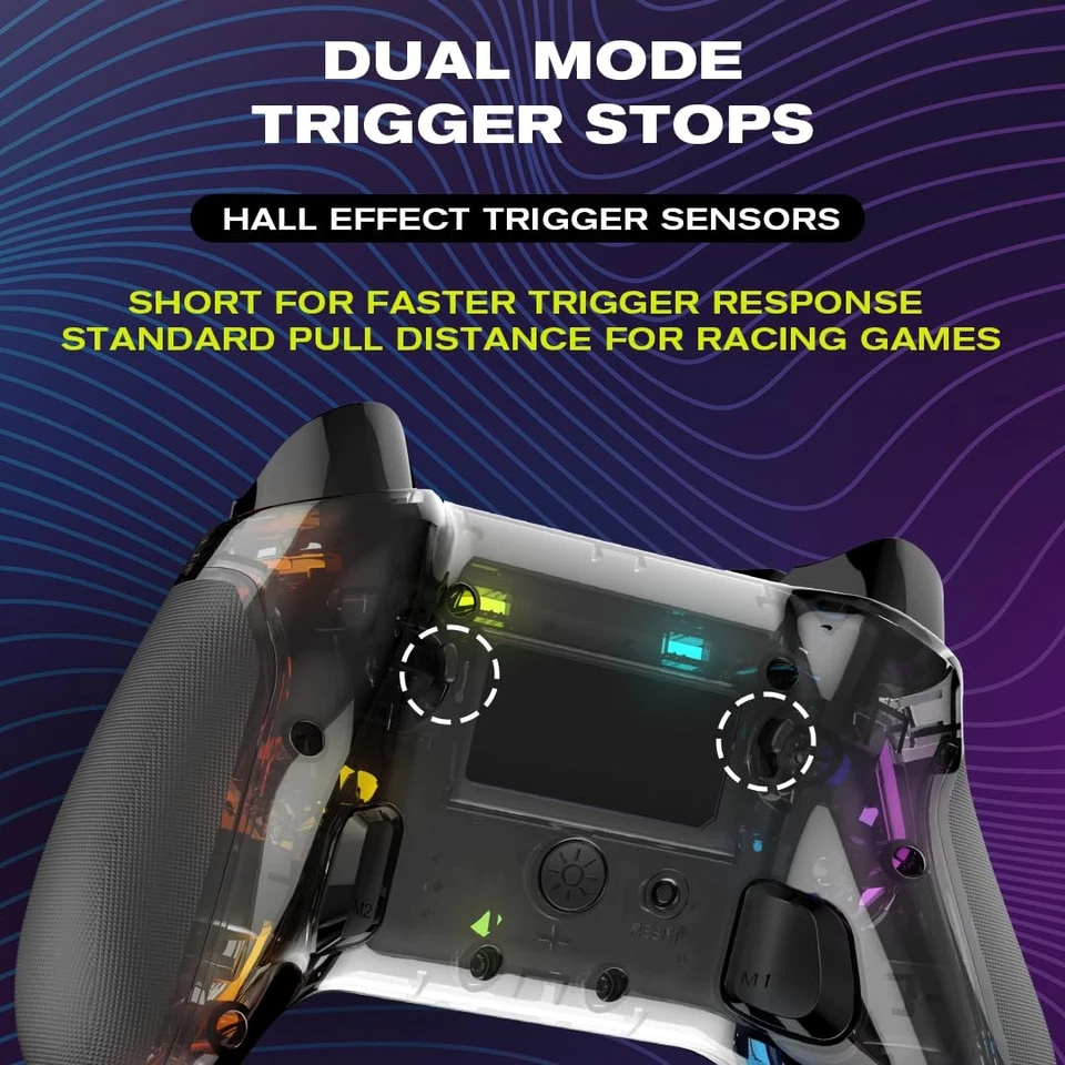 PlayPad Glow™ Full-Size Wireless RGB Controller for Nintendo Switch™ | Custom... - Image 3 of 4