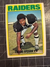 1972 TOPPS #186 GENE UPSHAW OAKLAND RAIDERS ROOKIE FOOTBALL CARD NM. rookie card picture