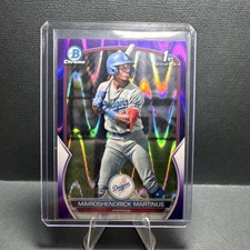 Bowman 2023 Chrome Mairoshendrick Martinus BCP-55 Purple Raywave /250 Dodgers