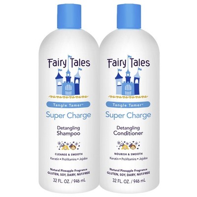 Fairy Tales Tangle Tamer Detangling Shampoo and Conditioner for Kids  Ultra M...