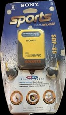 NEW Sealed Sony SRF-85 Sports Walkman FM/AM Radio   Yellow   Vintage NOS