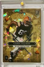 2023 WC CEDRIC TILLMAN 5 CARD DRAW Stacked Deck JOKER WILD 1/1 Gold Cracked Ice