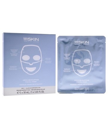 $135 Cryo De-Puffing Facial Mask by 111Skin for Unisex - 5 Piece Pack, NIB