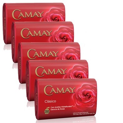Camay Classic Bar Soap With NW Rose Essence New 150gr / 5.29oz (PACK OF 5)