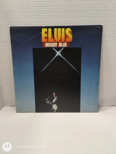Elvis Presley Moody Blue Translucent Blue Vinyl LP RCA Vintage