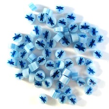 Dragonfly Murrine 33101-96 Blue Millefiori COE 96 Glacial Art Glass Fusing