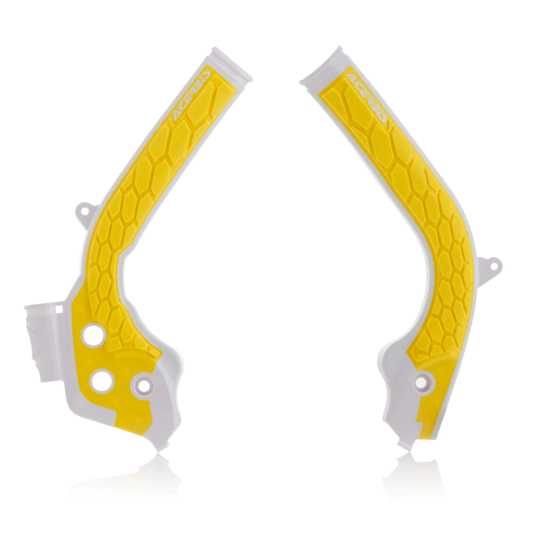 Acerbis X-Grip Frame Guards HUSKY TC 125 FC 250/350/450 16-18 White/Yellow