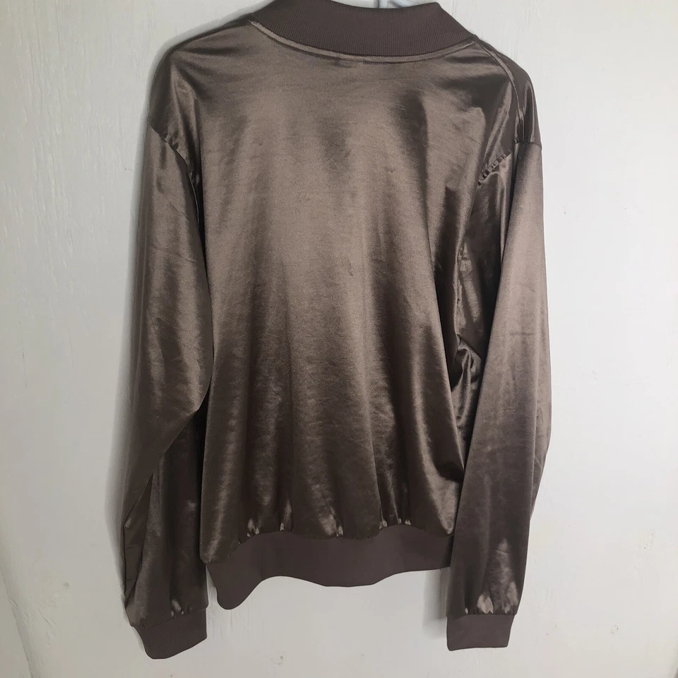 Balera Dance Tea Rose Cobre Tostado Chaqueta con Cremallera Acanalado XL Cómoda Sensación Satinada Foto 2 de 4