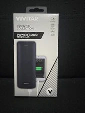 ** NEW IN BOX** Vivitar Power Boost, 15,000 mAh, Black, Essential Collection