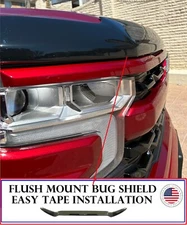 Bug Shield Hood Protector Tape On SMOKED Deflector FOR VW Atlas 2018 2019 2020