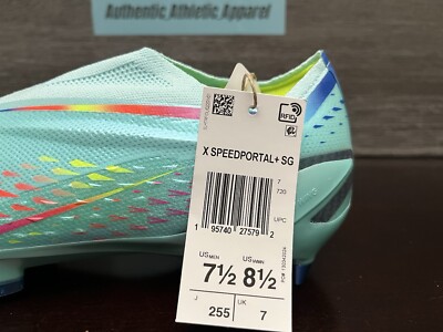 とと Adidas X Speedportal+ SG Soccer Cleats Clear Aqua Blue Men 7.5