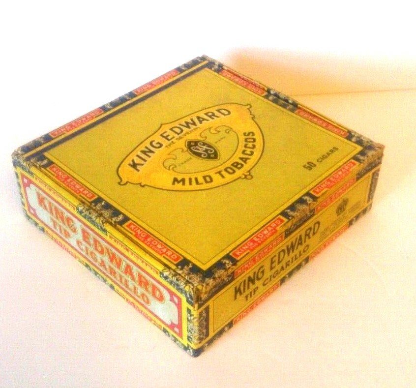 Lot of 3 Vintage Empty Cigar Boxes~Muriel Coronela~La Gloria Cubana~King Edward.