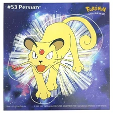 Pokemon Collect 'em Stick-Ups Persian #53 Large 4” Sticker Priss Prints