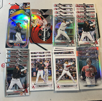 Alek Thomas 31 Baseball Rookie Card Lot Arizona Diamondbacks Ebay 