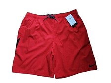 NIKE Swim Men  s 8  Volley Shorts NESSA482-814 Stretch Red Size XXL Trunks NEW