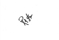 Rod Steiger autograph signed 10x15 cm index card