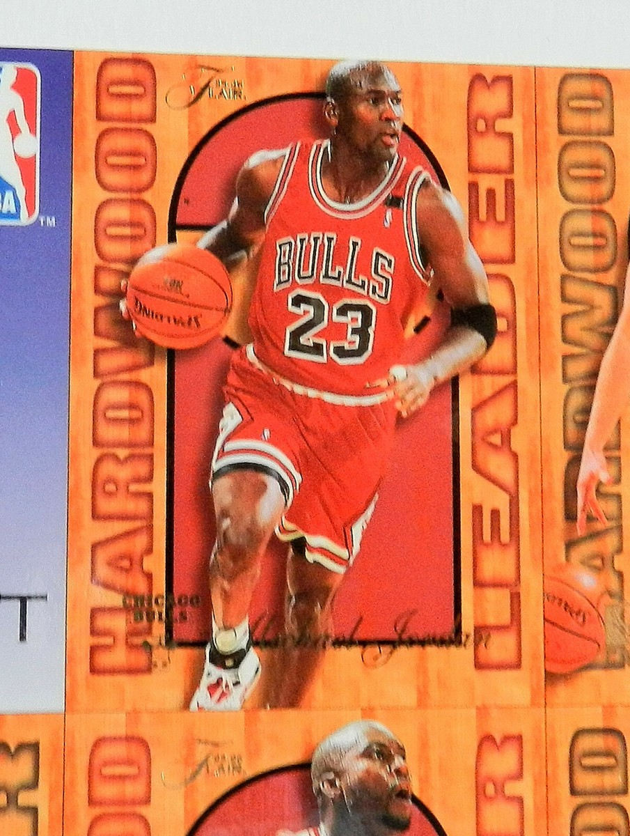 1995 FLEER FLAIR HARDWOOD LEADER COMMEMORATIVE SHEET BASKETBALL