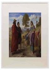 Julius Schnorr Von Carolsfeld Ruth In Boaz'S Field A3 A4 Framed Print Picture