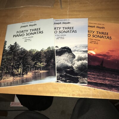 Joseph Haydn  Fortythree piano sonatas in four volumes (vol 1 2 and 3)  music 4b