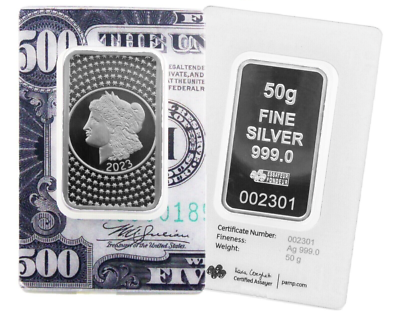 PAMP 銀製バラデザイン 50グラムバー 3枚セット PAMP 50g ファインシルバー 希少のバラデザイン - メルカリ