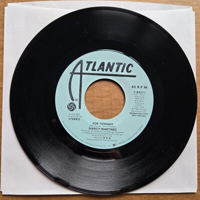 NANCY MARTINEZ For Tonight DJ PROMO 45 7'' Record Vinyl Records