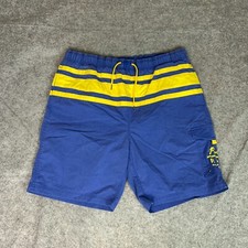 Vtg Polo Ralph Lauren Mens Swim Trunks Extra Large Blue Yellow Board Shorts Suit
