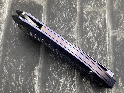 TwoSun Folding Knife M390 Blade Titanium Handle Pocket Knife TS194-M390-Color - Picture 11 of 11