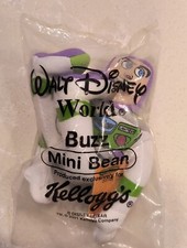Walt Disney Buzz Toy Story Mini Bean Plush Kelloggs Promo Ad 2001 SEALED NEW