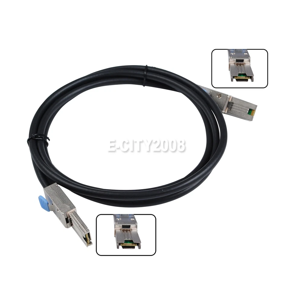 Mini SAS 26P SFF-8088 to SFF-8088 SAS 26P Data Raid Hard Disk Cable 6Gp/s 1/2/3M - Image 3 of 4